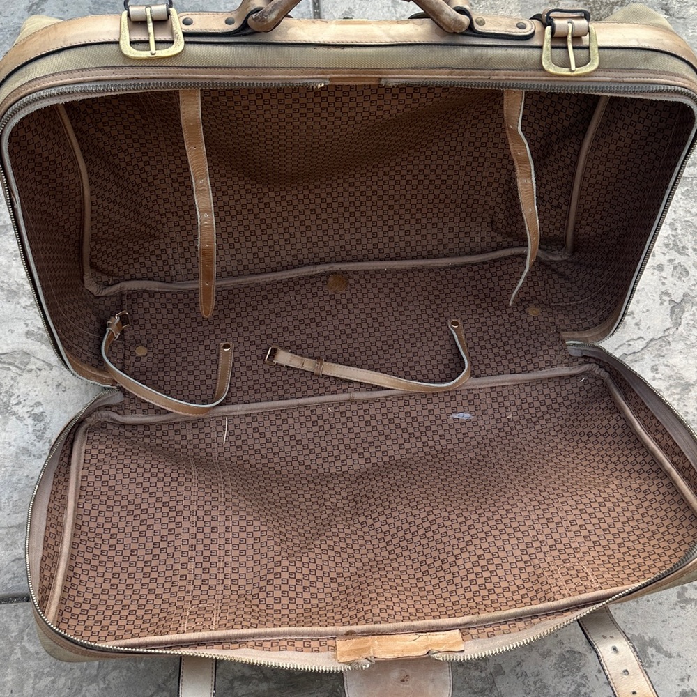 Vintage Gucci Tan Travel Bag carry on